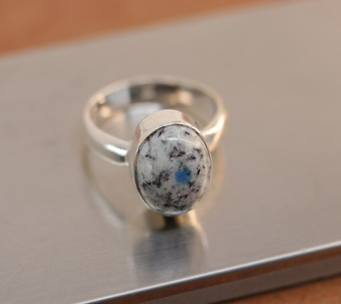 Sterling Silver Jasper Ring Size 7