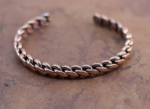 Navajo Copper Twist Wire Cuff Bracelet