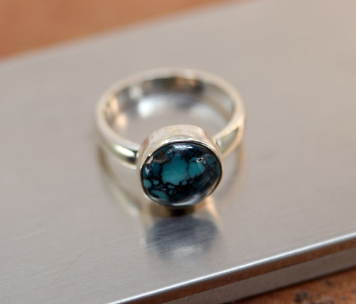 Sterling Silver Turquoise Ring Size 7