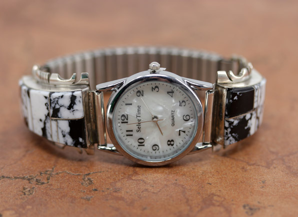 Navajo Silver White Buffalo Men's Watch