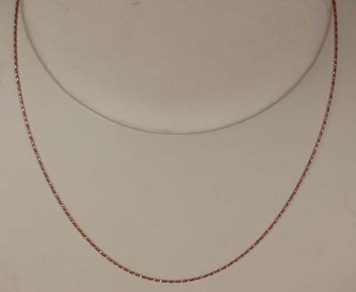 Rose Silver 18 Inch Long Chain